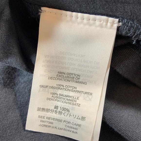 J.Crew Women’s Tank Top Navy Blue 100% Cotton Size XXS Scalloped Neckline (F27) - Picture 5 of 5